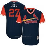 Maglia Baseball Uomo St. Louis Cardinals 2017 Little League World Series Brett Cecil Blu