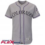 Maglia Baseball Uomo Colorado Rockies Blank Grigio Flex Base Autentico Collezione