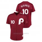 Maglia Baseball Uomo Philadelphia Phillies 10 J.t. Realmuto 1979 Saturday Night Special Autentico Rosso