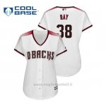 Maglia Baseball Donna Arizona Diamondbacks Robbie Ray Cool Base Majestic 1ªBianco