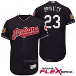 Maglia Baseball Uomo Cleveland Indians Michael Brantley Blu 2017 Allenamento Primaverile Flex Base Giocatore