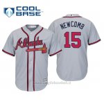 Maglia Baseball Uomo Atlanta Braves Sean Newcomb Cool Base Majestic Road 2019 Grigio