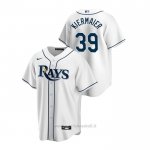 Maglia Baseball Uomo Tampa Bay Rays Kevin Kiermaier Replica Primera Bianco