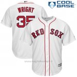Maglia Baseball Uomo Boston Red Sox 35 Steven Wright Bianco Cool Base