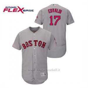 Maglia Baseball Uomo Boston Red Sox Nathan Eovaldi 150th Aniversario Patch Autentico Flex Base Grigio