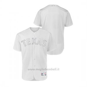 Maglia Baseball Hombre Texas Rangers 2019 Players Weekend Autentico Bianco