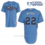 Maglia Baseball Uomo Tampa Bay Rays Chris Archer 22 Blu Alterner Cool Base