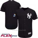 Maglia Baseball Uomo New York Yankees Blank Blu Flex Base Autentico Collezione Allenamento Primaverile