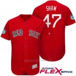 Maglia Baseball Uomo Boston Red Sox Travis Shaw Rosso 2017 Allenamento Primaverile Flex Base Giocatore