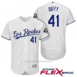 Maglia Baseball Uomo Kansas City Royals Danny Duffy Bianco 50th Season Spanish Flex Base