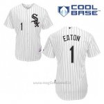 Maglia Baseball Uomo Chicago White Sox 1 Adam Eaton Bianco 1ªCool Base