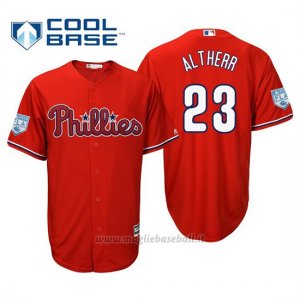 Maglia Baseball Uomo Philadelphia Phillies Aaron Altherr Cool Base Entrenamiento De Primavera 2019 Rosso