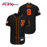 Maglia Baseball Uomo San Francisco Giants Brandon Belt Flex Base Entrenamiento De Primavera 2019 Nero