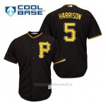 Maglia Baseball Uomo Pittsburgh Pirates Josh Harrison 5 Nero Alterner Cool Base