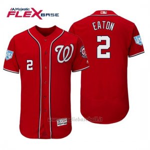 Maglia Baseball Uomo Washington Nationals Adam Eaton Flex Base Entrenamiento De Primavera 2019 Rosso