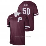 Maglia Baseball Uomo Philadelphia Phillies Hector Neris Cooperstown Collection Legend Marronee