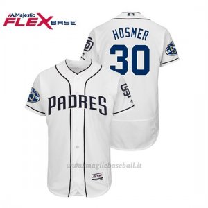 Maglia Baseball Uomo Padres Eric Hosmer 50th Aniversario 1ªFlex Base Blanco