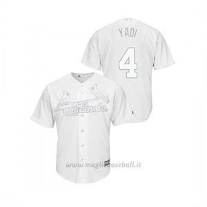 Maglia Baseball Uomo St. Louis Cardinals Yadier Molina 2019 Players Weekend Replica Bianco