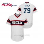 Maglia Baseball Uomo Chicago White Sox Jose Abreu 150th Aniversario Patch Flex Base Bianco