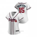 Maglia Baseball Donna Atlanta Braves Sean Newcomb 2020 Replica Primera Bianco