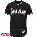 Maglia Baseball Uomo Miami Marlins Blank Nero Flex Base Autentico Collezione