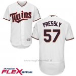 Maglia Baseball Uomo Minnesota Twins Ryan Pressl Bianco Autentico Collezione Flex Base