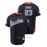 Maglia Baseball Uomo All Star Game Mariners Nelson Cruz 2018 1ªRun Derby American League Blu