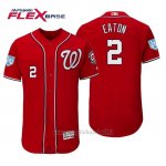 Maglia Baseball Uomo Washington Nationals Adam Eaton Flex Base Entrenamiento De Primavera 2019 Rosso