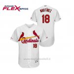 Maglia Baseball Uomo St. Louis Cardinals Carlos Martinez 150th Aniversario Patch Flex Base Bianco