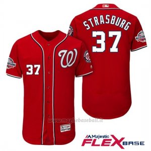 Maglia Baseball Uomo Washington Nationals Stephen Strasburg Scarlet 2018 All Star Alterner Flex Base