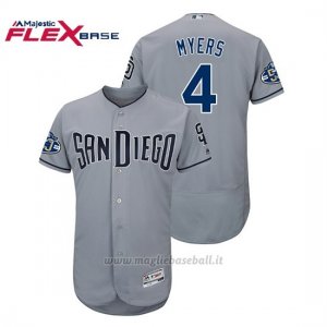 Maglia Baseball Uomo Padres Wil Myers 50th Aniversario Road Flex Base Gris