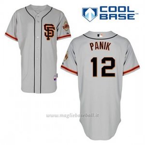 Maglia Baseball Uomo San Francisco Giants Joe Panik 12 Grigio Alterner Cool Base