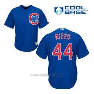 Maglia Baseball Uomo Chicago Cubs 44 Anthony Rizzo Blu Alterner Cool Base