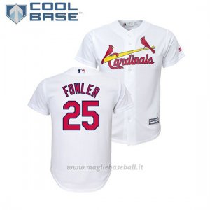 Maglia Baseball Bambino St. Louis Cardinals Dexter Fowler Cool Base Majestic 1ªBianco