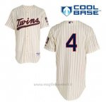 Maglia Baseball Uomo Minnesota Twins Paul Molitor 4 Crema Alterner Cool Base
