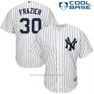 Maglia Baseball Uomo New York Yankees 30 Clint Frazier Biancohome Cool Base