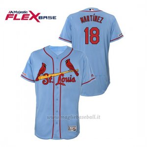 Maglia Baseball Uomo St. Louis Cardinals Carlos Martinez 150th Aniversario Patch Flex Base Blu
