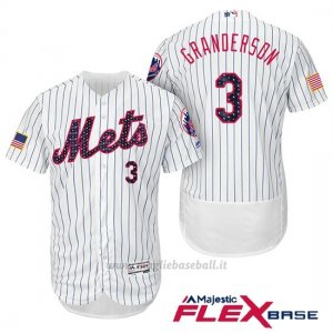 Maglia Baseball Uomo New York Mets 2017 Estrellas y Rayas Curtis Granderson Bianco Flex Base
