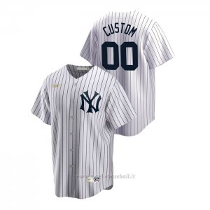 Maglia Baseball Uomo New York Yankees Personalizzate Cooperstown Collection Primera Bianco