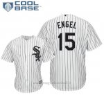 Maglia Baseball Uomo Chicago White Sox Adam Engel Cool Base Majestic 1ªBianco