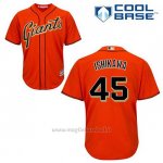 Maglia Baseball Uomo San Francisco Giants Travis Ishikawa 45 Arancione Alterner Cool Base
