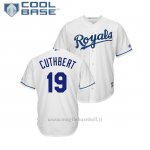 Maglia Baseball Uomo Kansas City Royals Cheslor Cuthbert Cool Base Majestic 1ªBianco