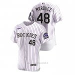 Maglia Baseball Uomo Colorado Rockies German Marquez Autentico Bianco