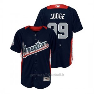 Maglia Baseball Bambino All Star Game Majestic Aaron Judge 2018 1ªRun Derby American League Blu