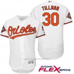 Maglia Baseball Uomo Baltimore Orioles 30 Chris Tillman Bianco 2017 Flex Base