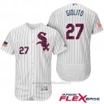 Maglia Baseball Uomo Chicago White Sox 2017 Estrellas Y Rayas 27 Lucas Giolito Bianco Flex Base