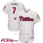Maglia Baseball Uomo Philadelphia Phillies 2017 Estrellas y Rayas Maikel Franco Bianco Flex Base