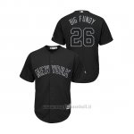 Maglia Baseball Hombre New York Yankees 26 Dj Lemahieu 2019 Players Weekend Replica Nero