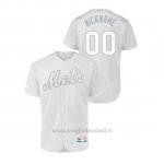 Maglia Baseball Uomo New Y Ork Mets Personalizzate 2019 Players Weekend Autentico Bianco