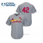 Maglia Baseball Uomo St. Louis Cardinals 2019 Jackie Robinson Day Cool Base Grigio